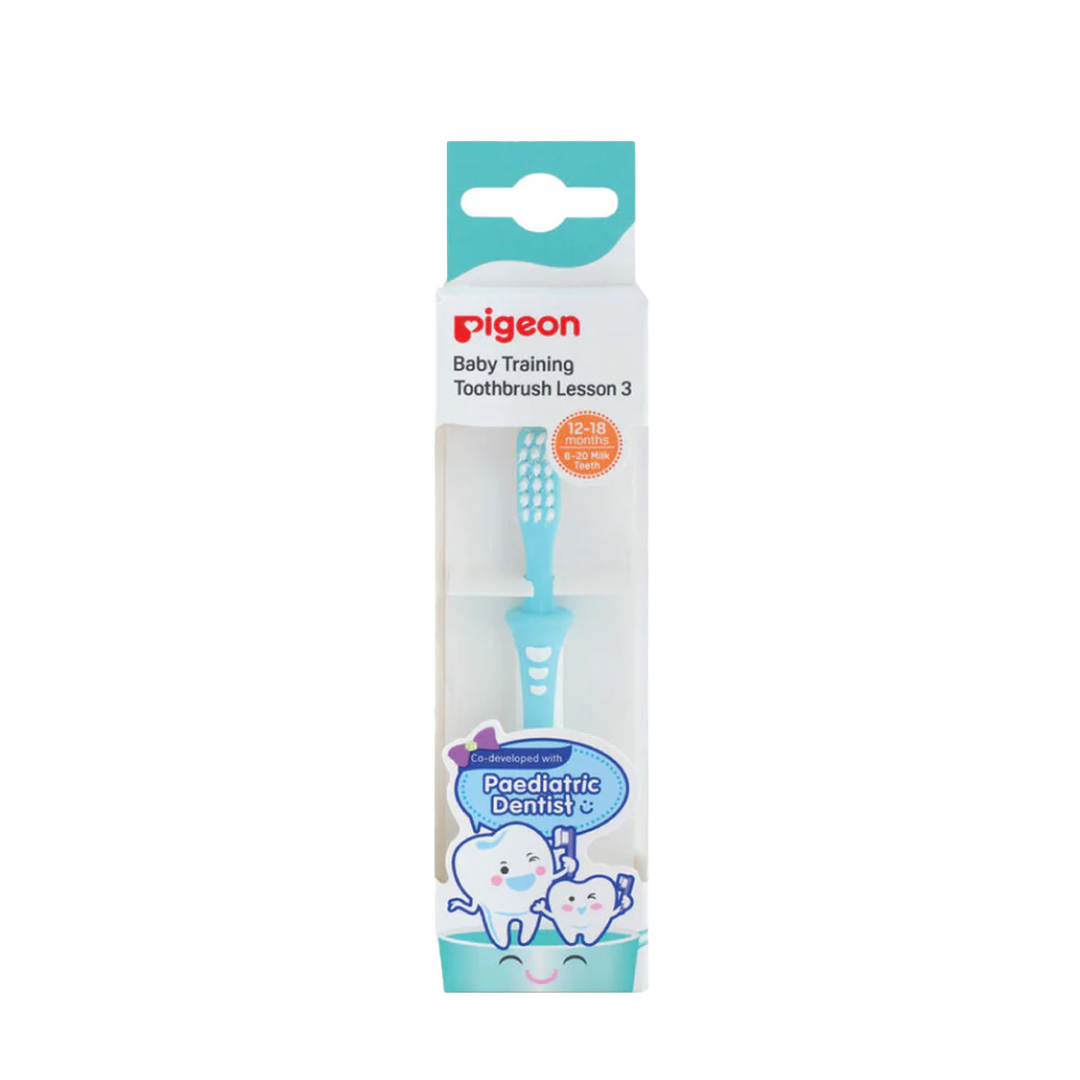 Pigeon Baby Training Toothbrush Lesson 3 Green