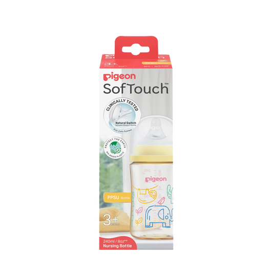 Pigeon SofTouch 3 Nursing Bottle PPSU Animal 240ml