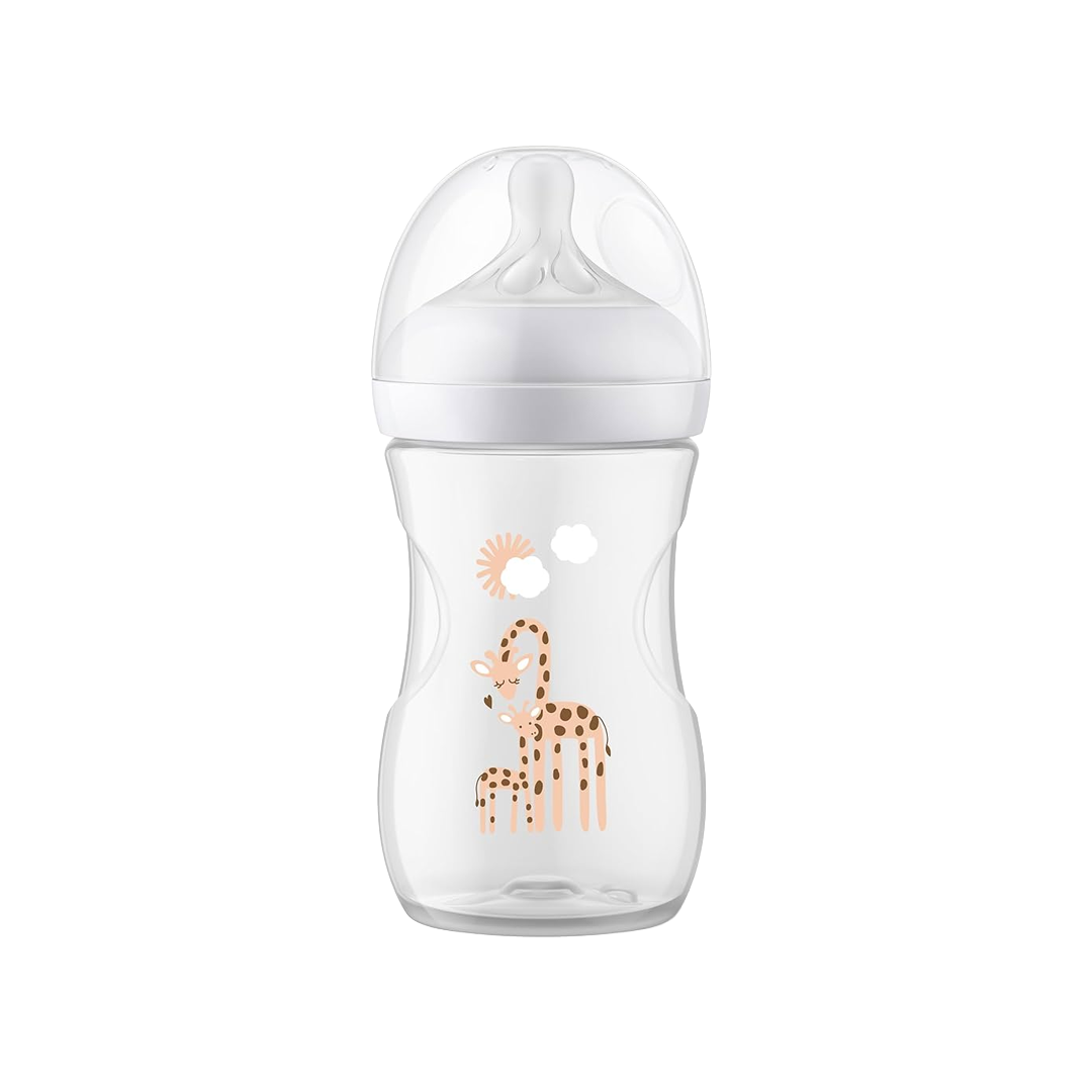 Philips Avent 1m+ Natural Response Baby Bottle - Giraffe (260ml)