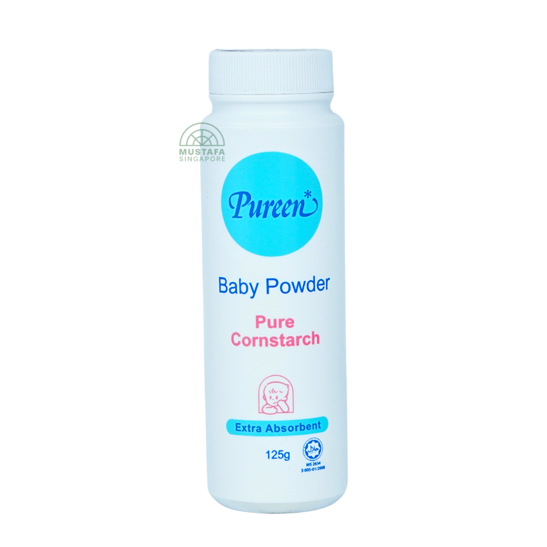 Pureen Baby Powder Pure Cornstarch Extra Absorbent 125g