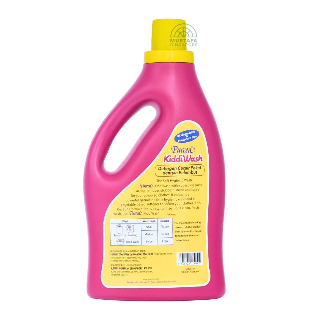 Pureen Kiddi Wash Concentrated Liquid Detergent with Softener