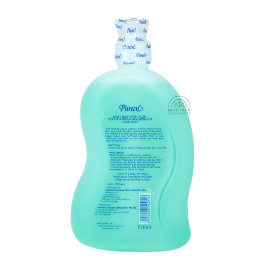 Pureen Mild & Gentle Baby Bath Moisturizes & Protects Skin 750ml