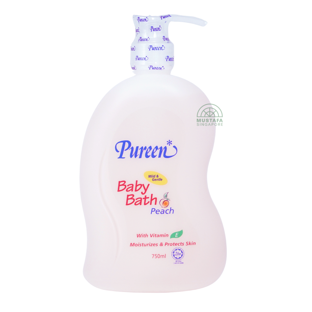 Pureen Mild & Gentle Baby Bath Peach 750ml
