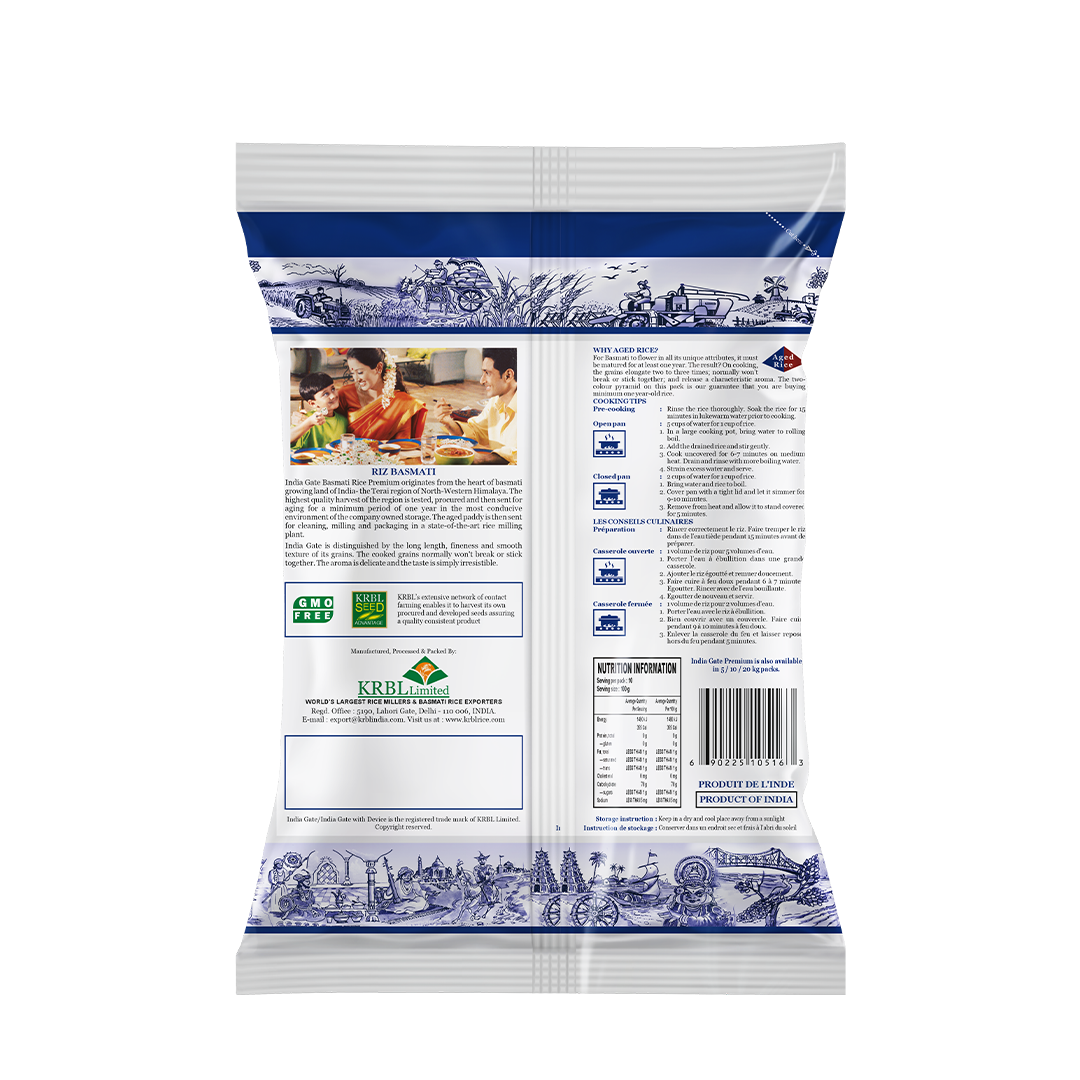 India Gate Premium Basmati Rice 1kg