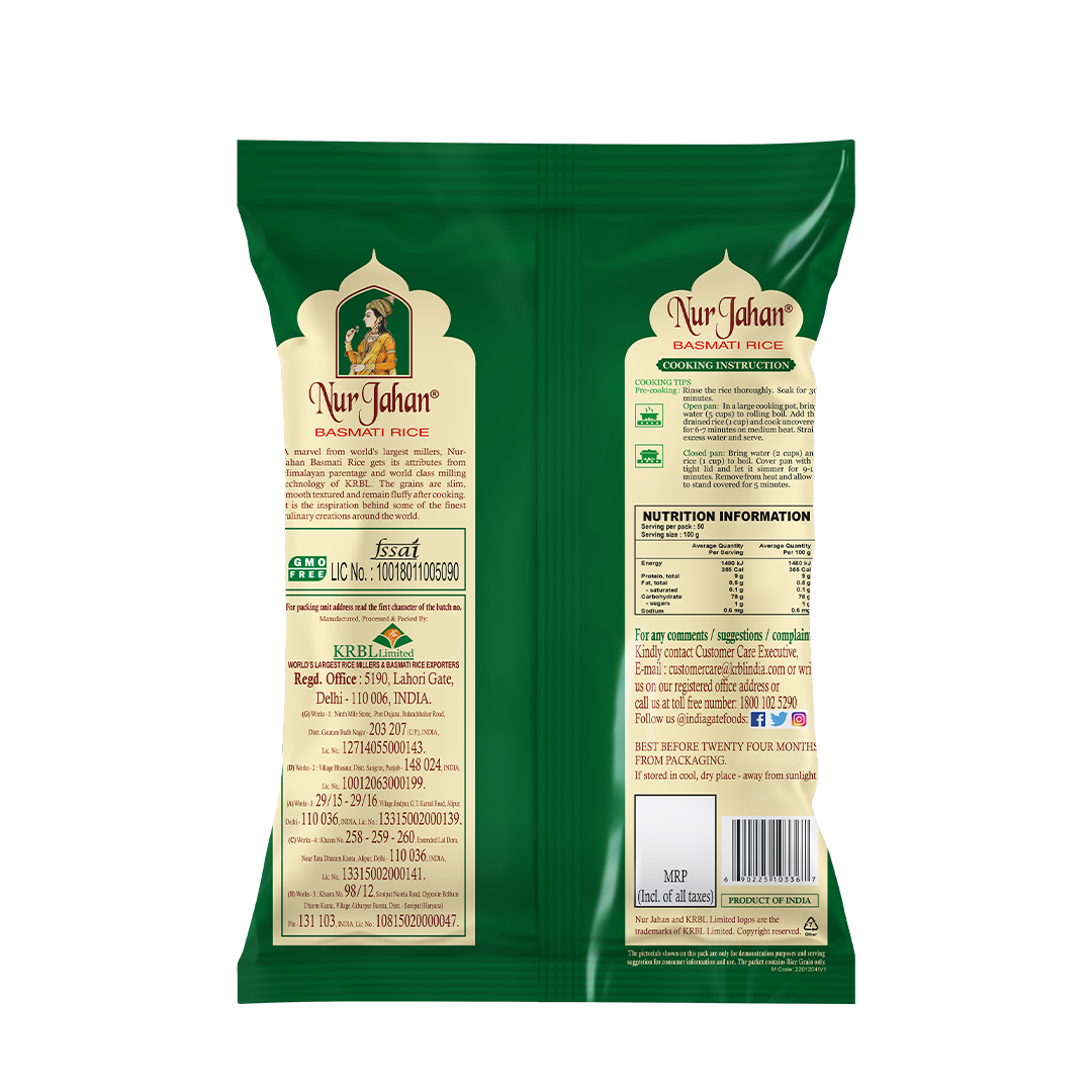 India Gate Nur Jahan Basmati Rice 5kg