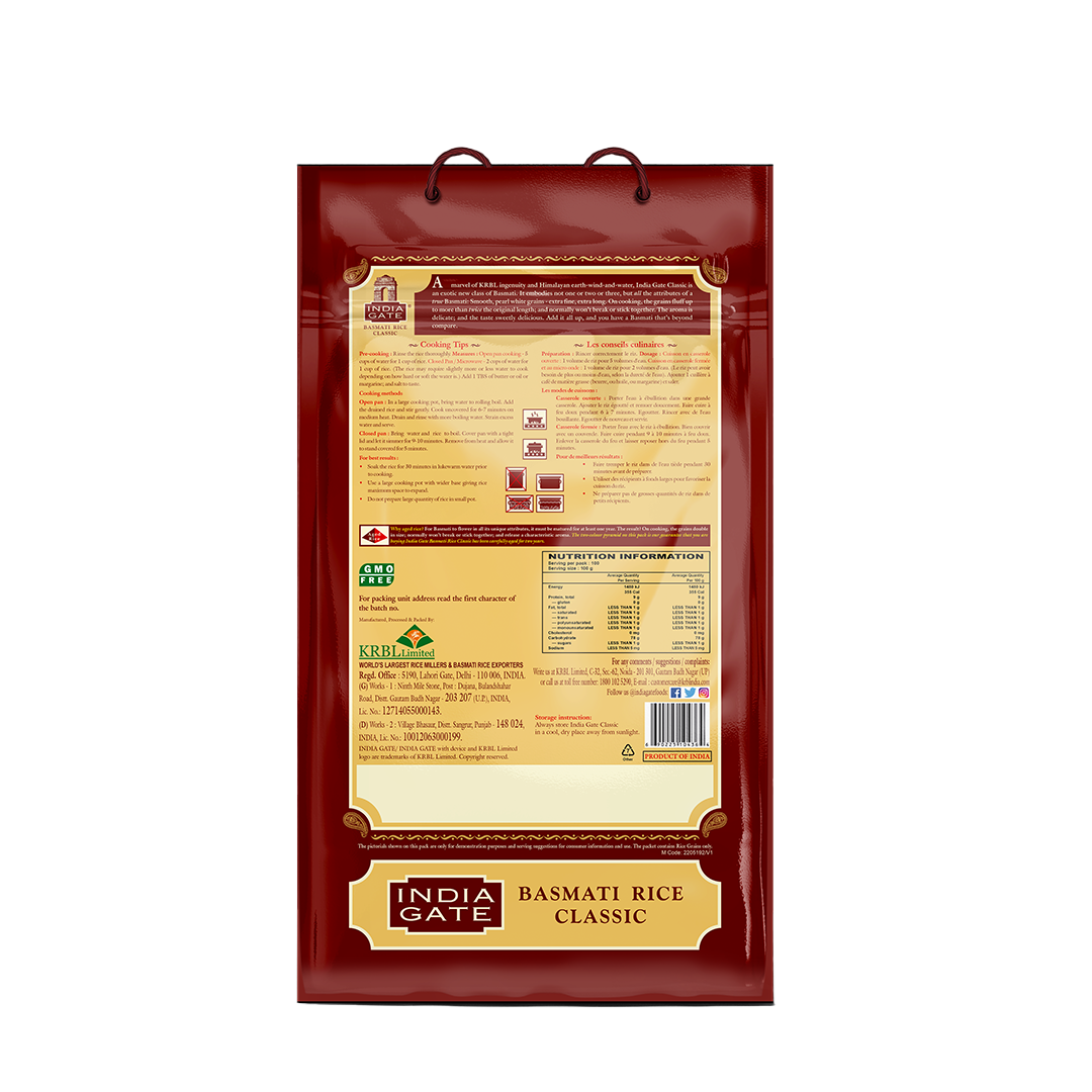 India Gate Classic Basmati Rice 10kg