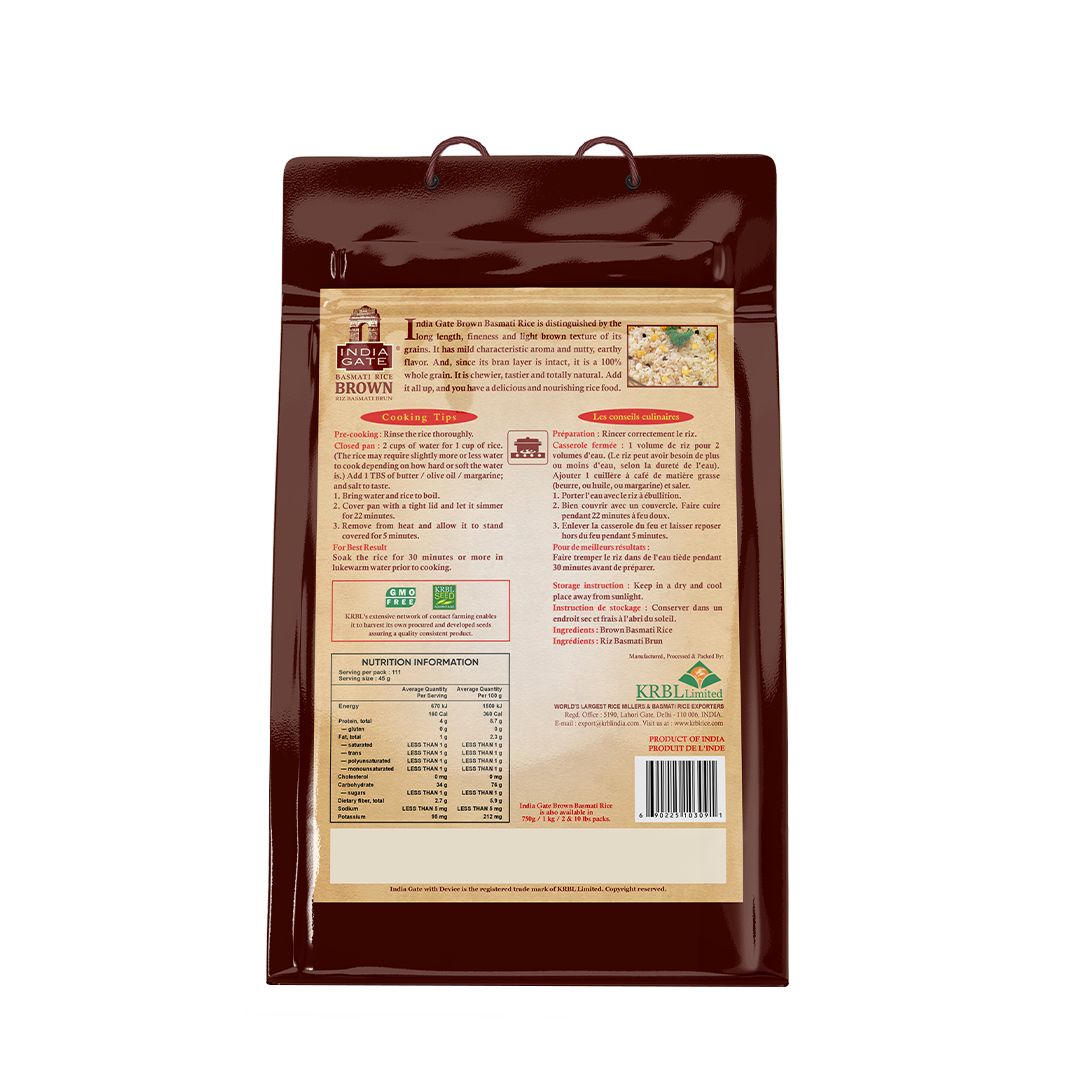 India Gate Brown Basmati Rice 5kg