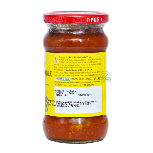 Aachi Mixed Vegetable Pickle (Seasonal Veg Pieces Presevered in Salt & Spices) 300g