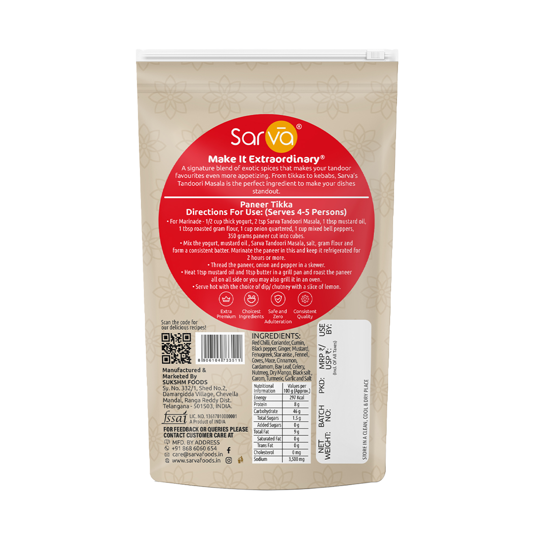 Sarva Tandoori Masala 100g