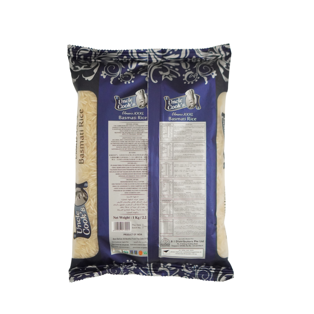 Uncle Cook's Classic XXXL Basmati Rice 1000g