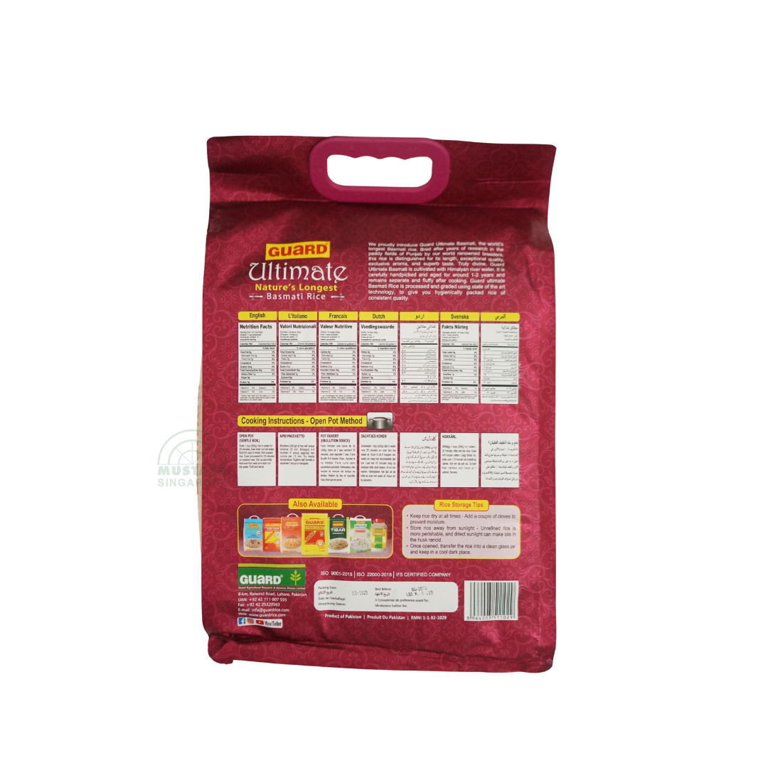Guard Ultimate Nature's Longest Basmati Rice 5kg