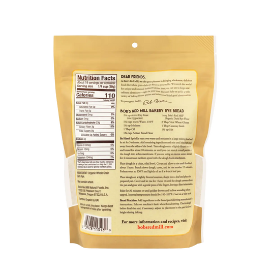 Bob's Red Mill Organic Dark Rye 567g