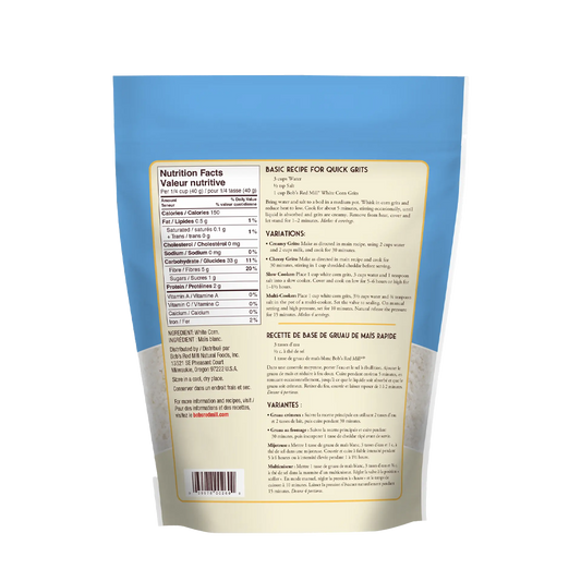 Bob's Red Mill Creamy White Corn Grits 680g