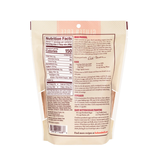 Bob's Red Mill Gluten Free Chocolate Cake Mix 454g