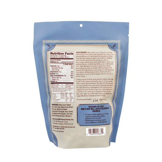 Bob's Red Mill Apple Blueberry Granola 340g