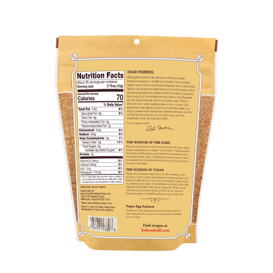 Bob's Red Mill Premium Whole Ground Flaxseed Meal 454g