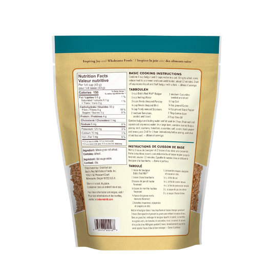 Bob's Red Mill Whole Grain Bulgar Boulgour 680g