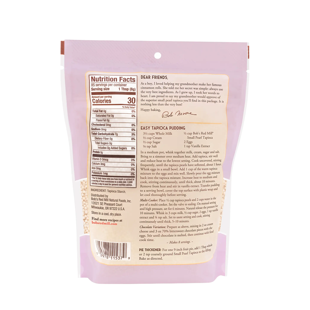 Bob's Red Mill Small Pearl Tapioca 680g
