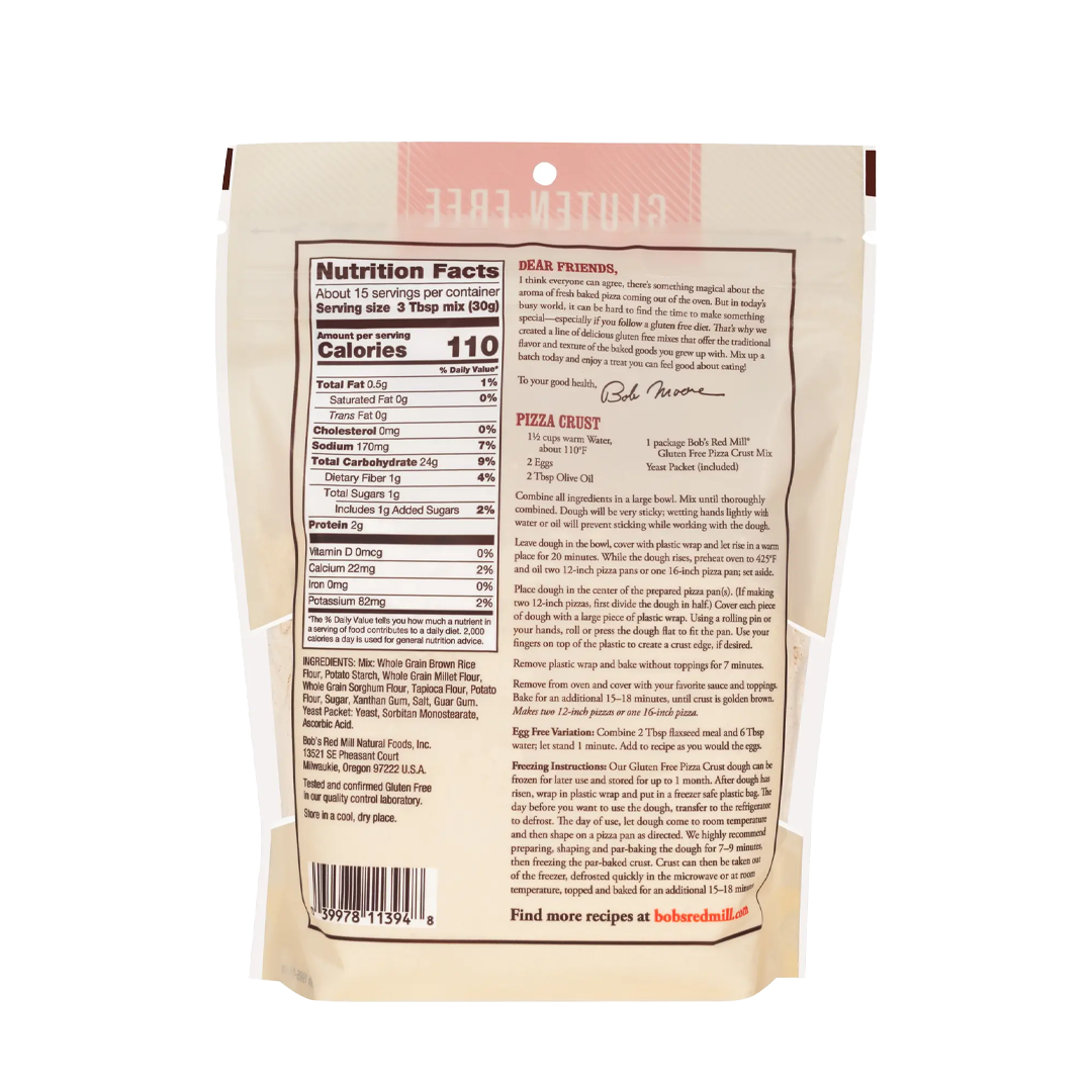 Bob's Red Mill Gluten Free Pizza Crust 454g