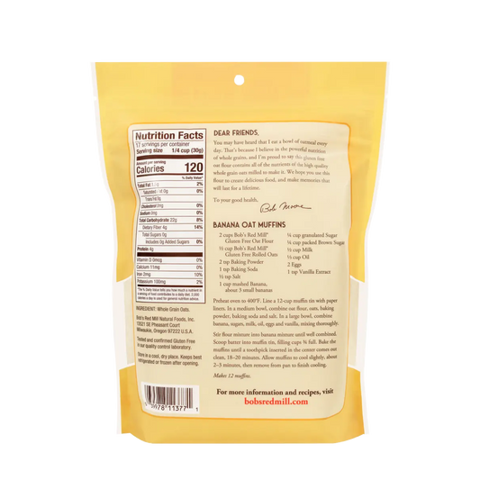 Bob's Red Mill Oat Flour 567g