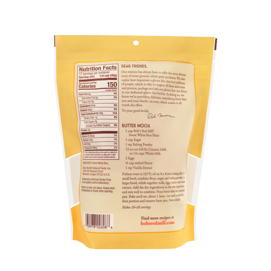 Bob's Red Mill Spelt Sweet White Rice Flour 680g