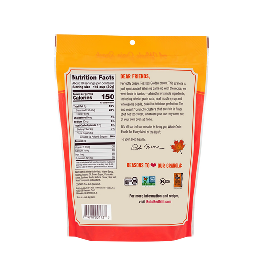Bob's Red Mill Gluten Free Granola Maple Sea Salt 312g