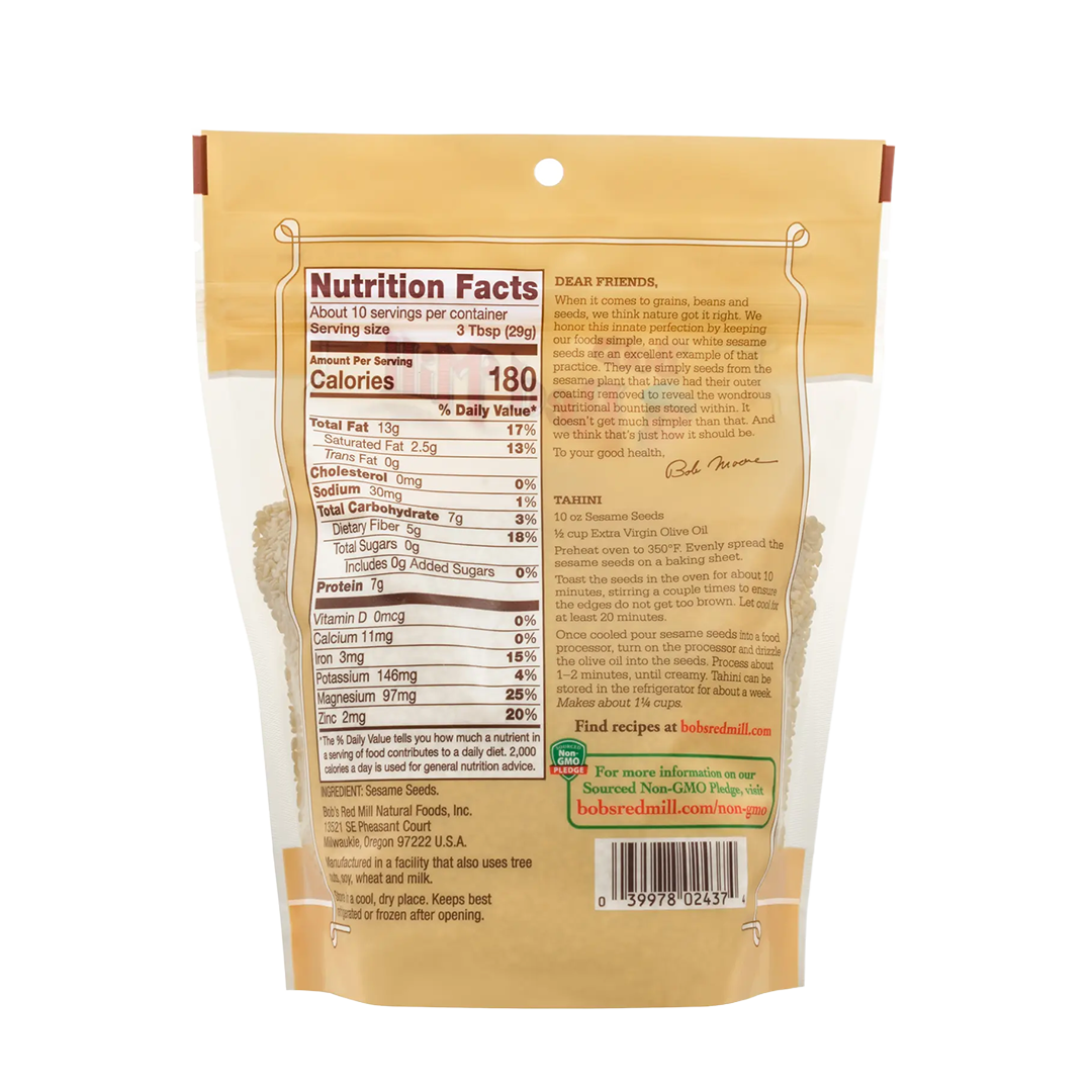 Bob's Red Mill White Sesame Seeds 283g
