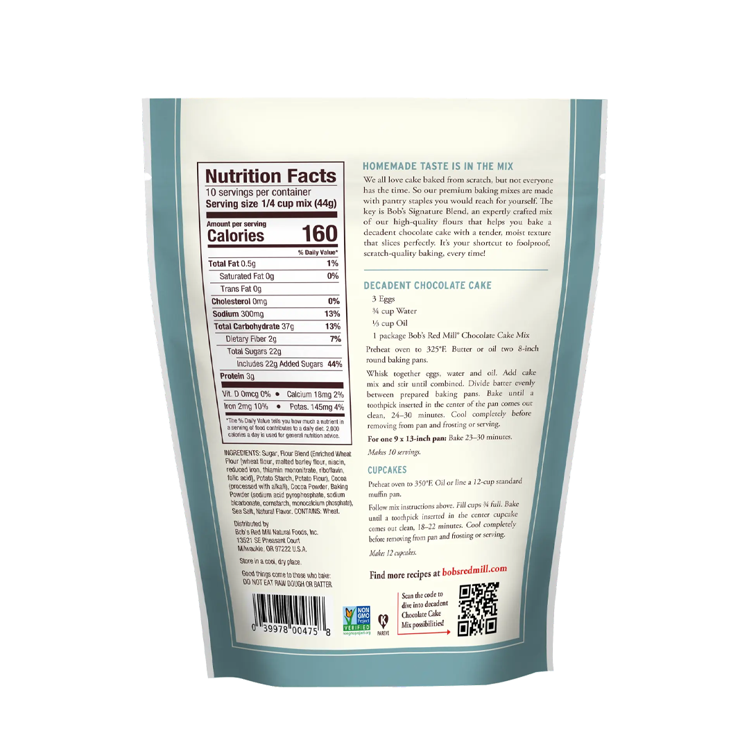 Bob's Red Mill Decadant Chocolate Cake Mix 440g