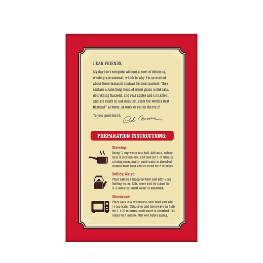 Bob's Red Mill Instant Oatmeal Apple Pieces & Cinnamon 280g