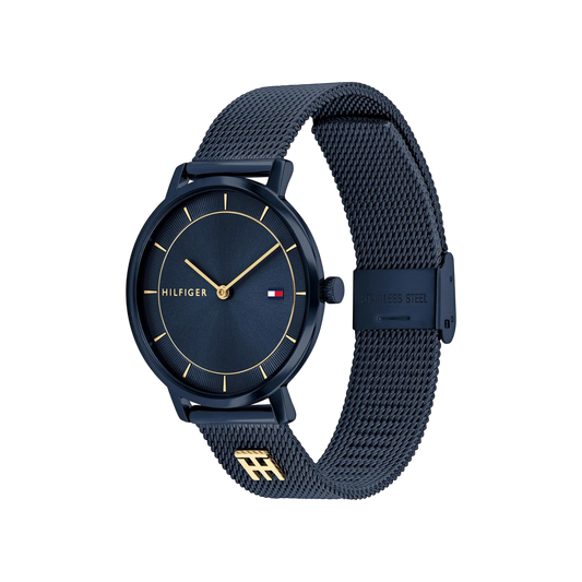 Tommy Hilfiger Tea Women's Navy Mesh Bracelet Strap Watch 35mm Tommy Hilfiger Tea Women's Navy Mesh Bracelet Strap Watch 35mm