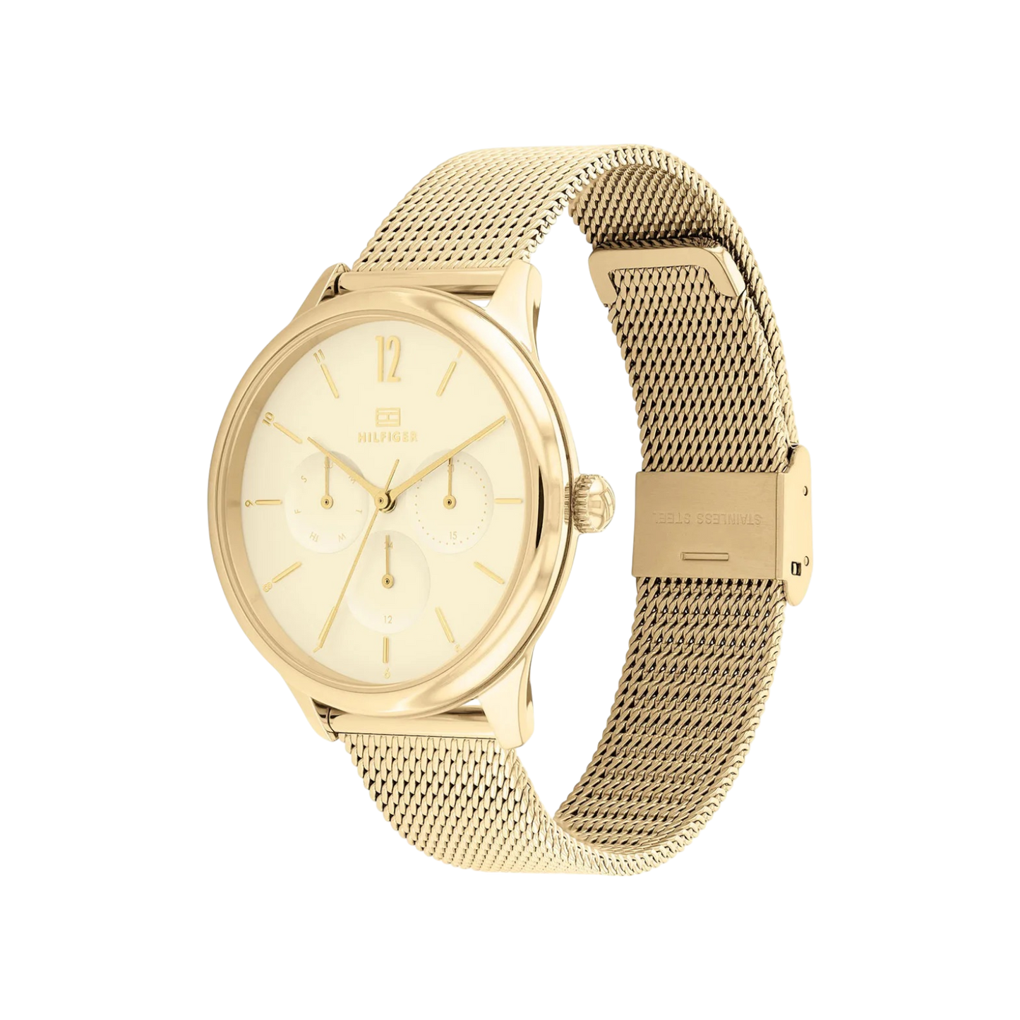 Tommy Hilfiger Layla Women's Gold Mesh Bracelet Strap Watch 38mm