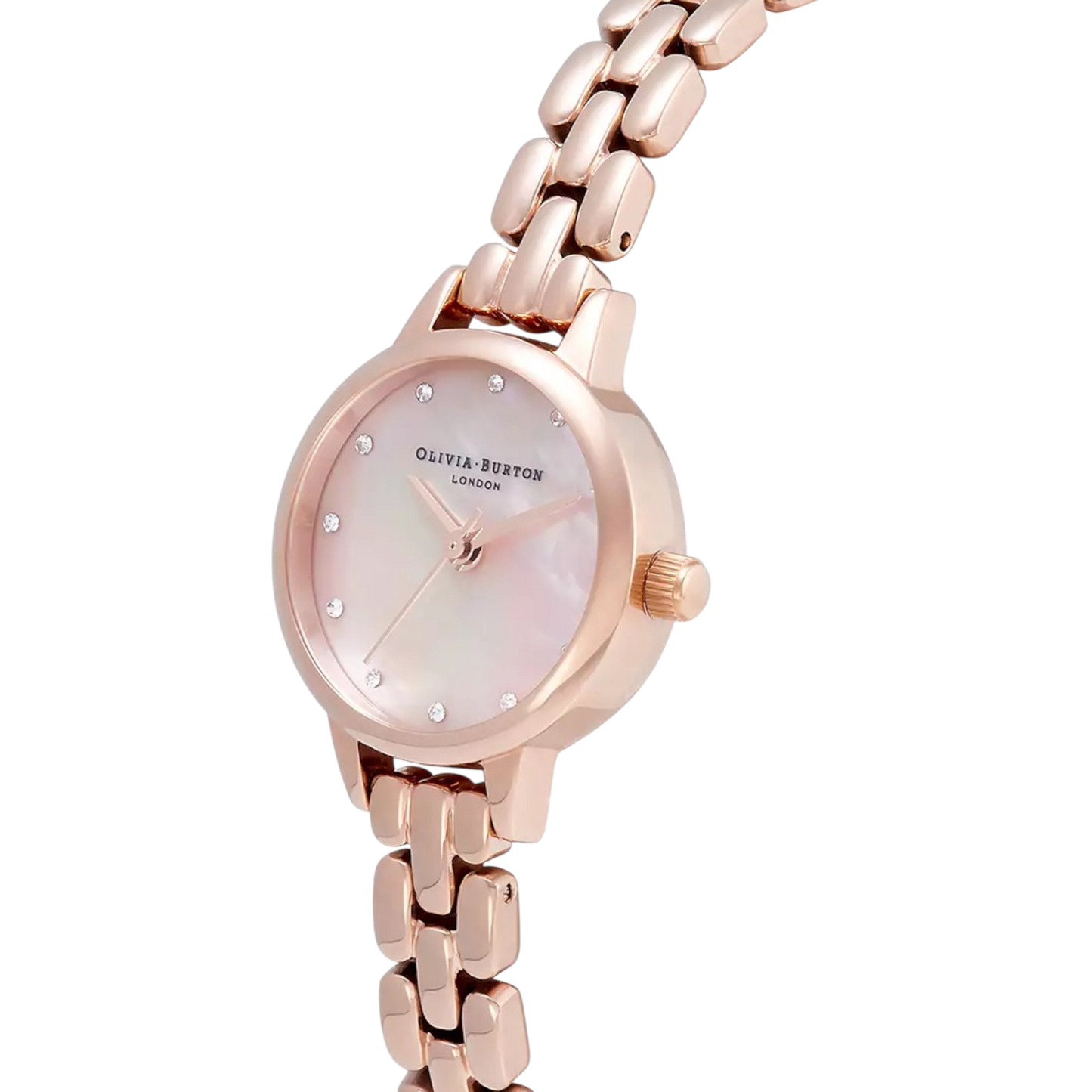 Olivia Burton Classic 23mm Mother of Pearl & Rose Gold Bracelet Watch