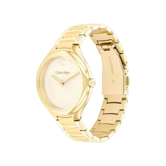 Calvin Klein Delight Women's Gold Bracelet Strap Watch 38mm Calvin Klein Delight Women's Gold Bracelet Strap Watch 38mm