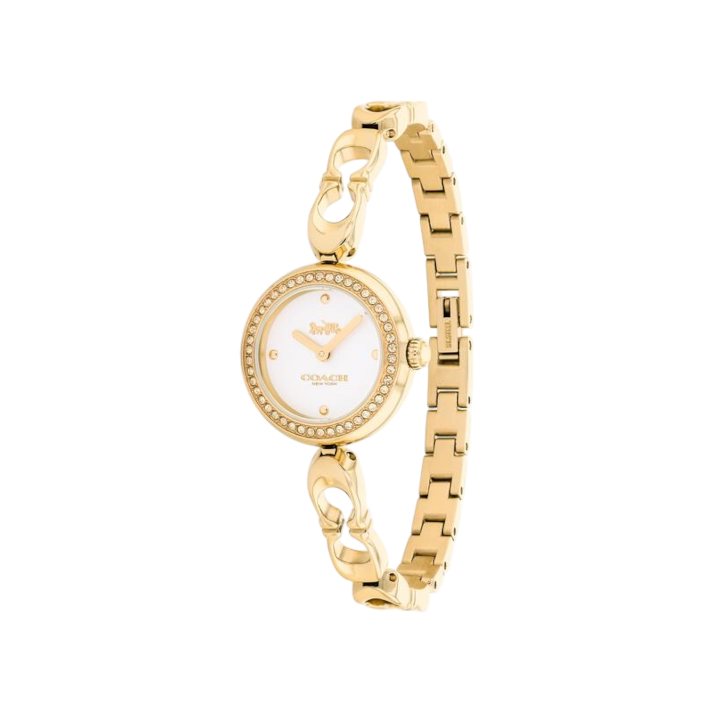 Coach Gracie Women's White Dial & Gold Bracelet Strap Watch 23mm