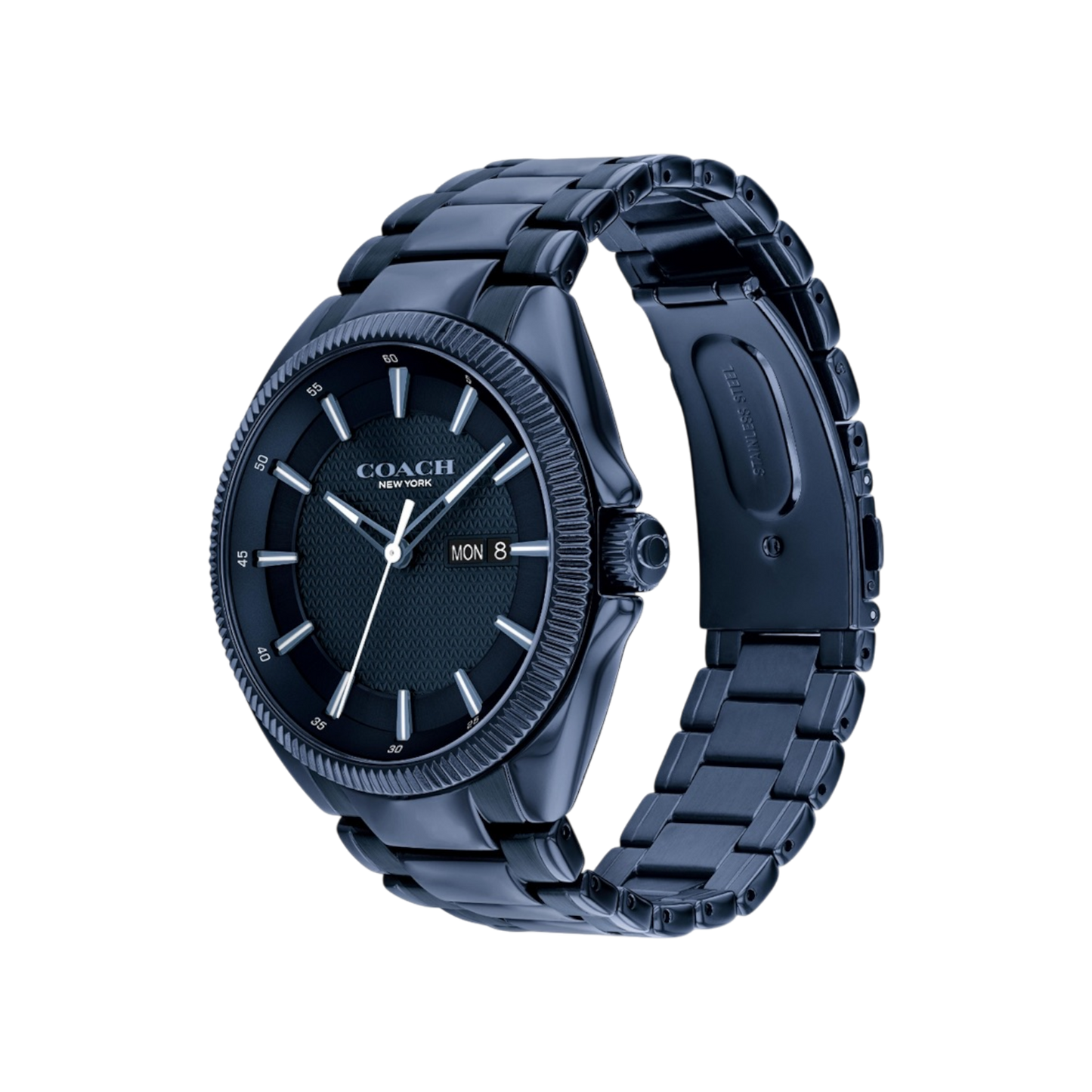 Coach Jackson Men's Blue Bracelet Strap Watch 45mm