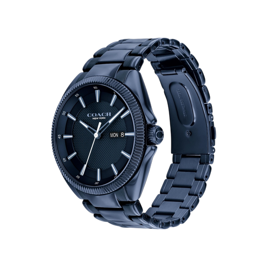 Coach Jackson Men's Blue Bracelet Strap Watch 45mm Coach Jackson Men's Blue Bracelet Strap Watch 45mm