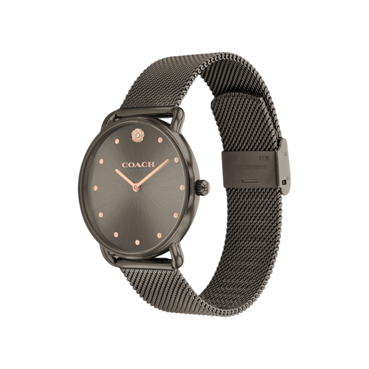 Coach Elliot Women's Grey Mesh Strap Watch 36mm Coach Elliot Women's Grey Mesh Strap Watch 36mm