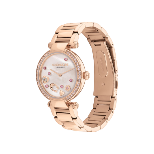 Coach Cary Women's Rose Gold Bracelet Strap Watch 34mm Coach Cary Women's Rose Gold Bracelet Strap Watch 34mm