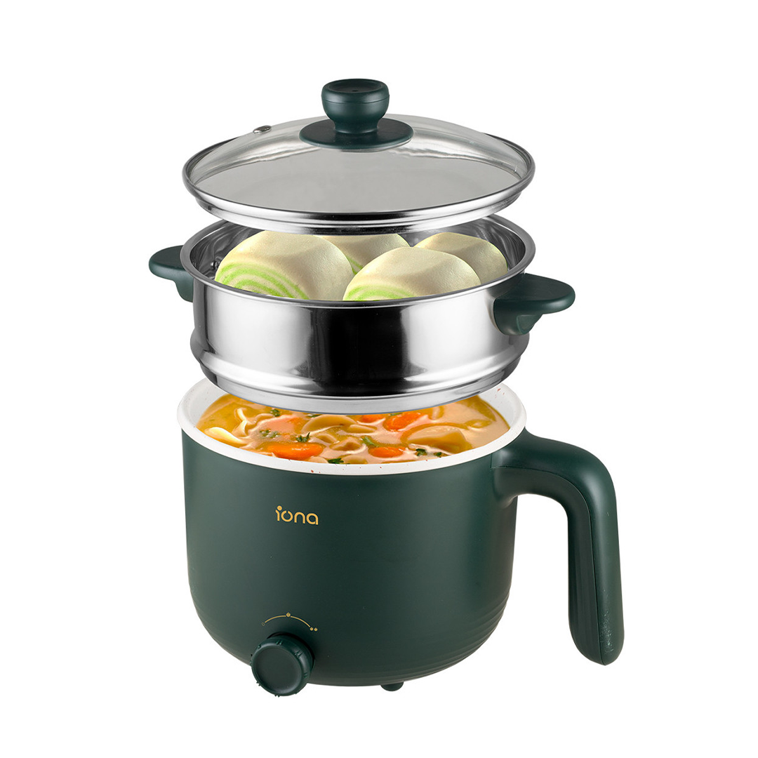 Iona 1.2L Ceramic Mini Multi Cooker Green (GLMC1812)