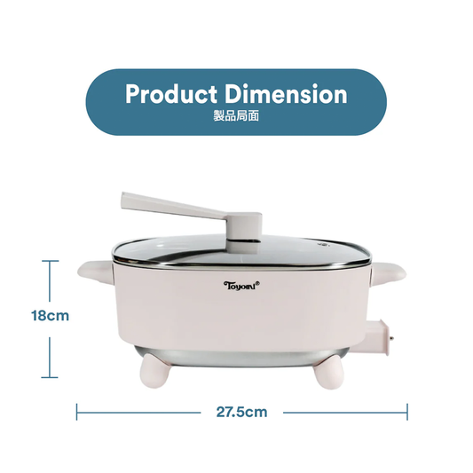 TOYOMI 4.5L Yuan Yang Hot Pot MC 5001 TOYOMI 4.5L Yuan Yang Hot Pot MC 5001