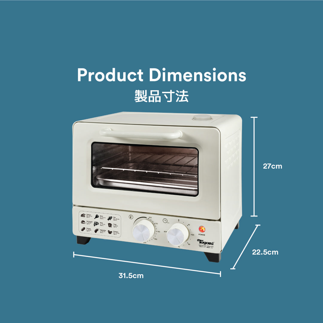 Toyomi Rapid Air Fryer Oven + Steam Oven 12L AFO 1266ST