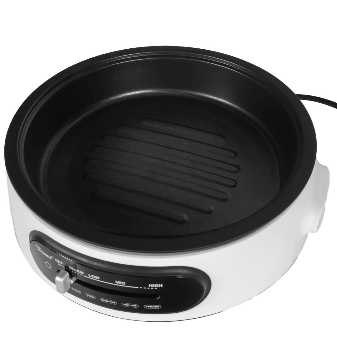 TOYOMI Stainless Steel Multi Cooker with Grill Pan 4.5L MC 6969SS