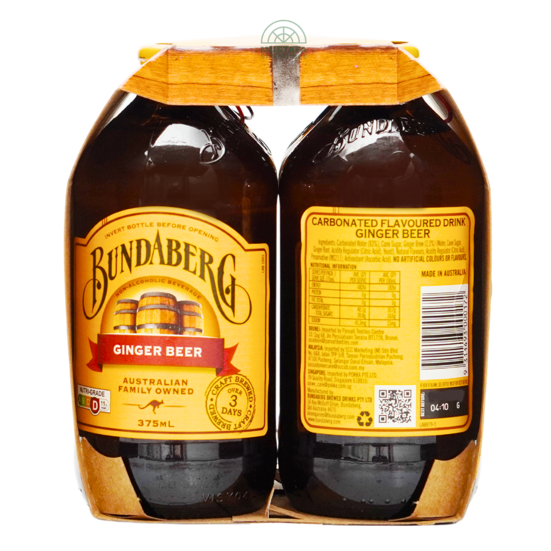 Bundaberg Ginger Beer 4 x 375ml