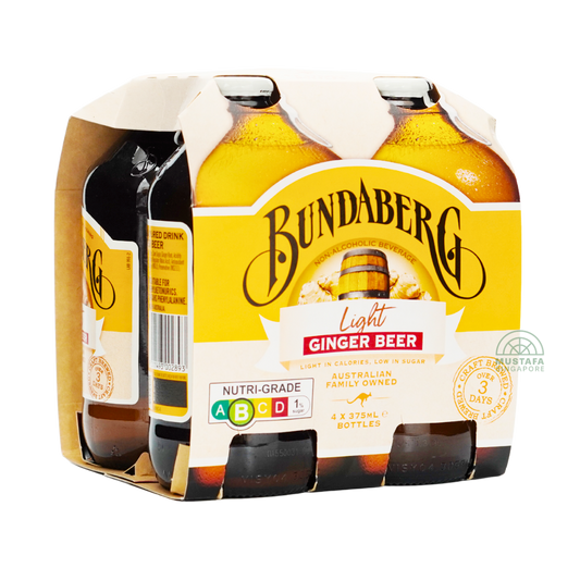 Bundaberg Light Ginger Beer 4 x 375ml