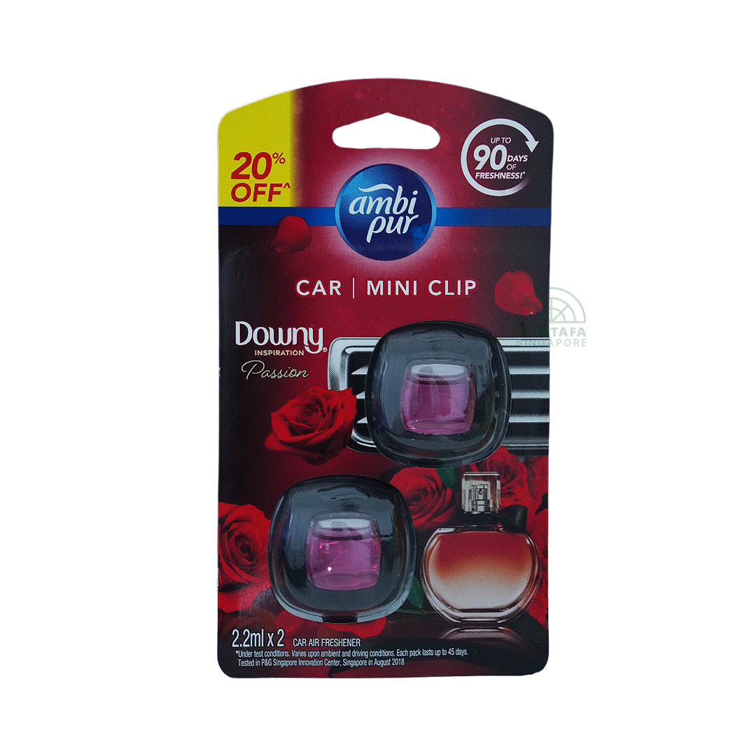 Car Mini Clip Downy Passion 2.2ml x 2