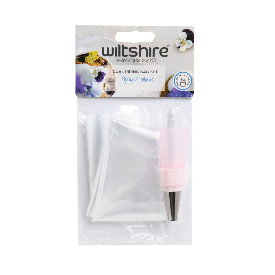 Wiltshire Dual Piping Bag Set Piping 2 Colours