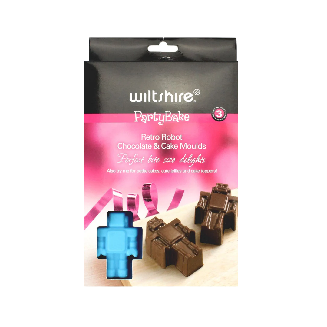 Wiltshire Party Bake Retro Robot Chocolate & Cake Moulds
