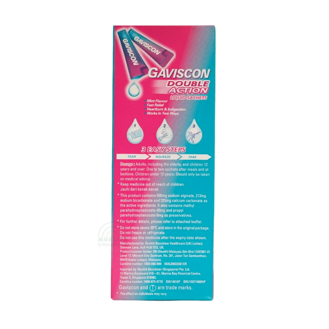 Gaviscon Double Action Liquid Sachets 5s