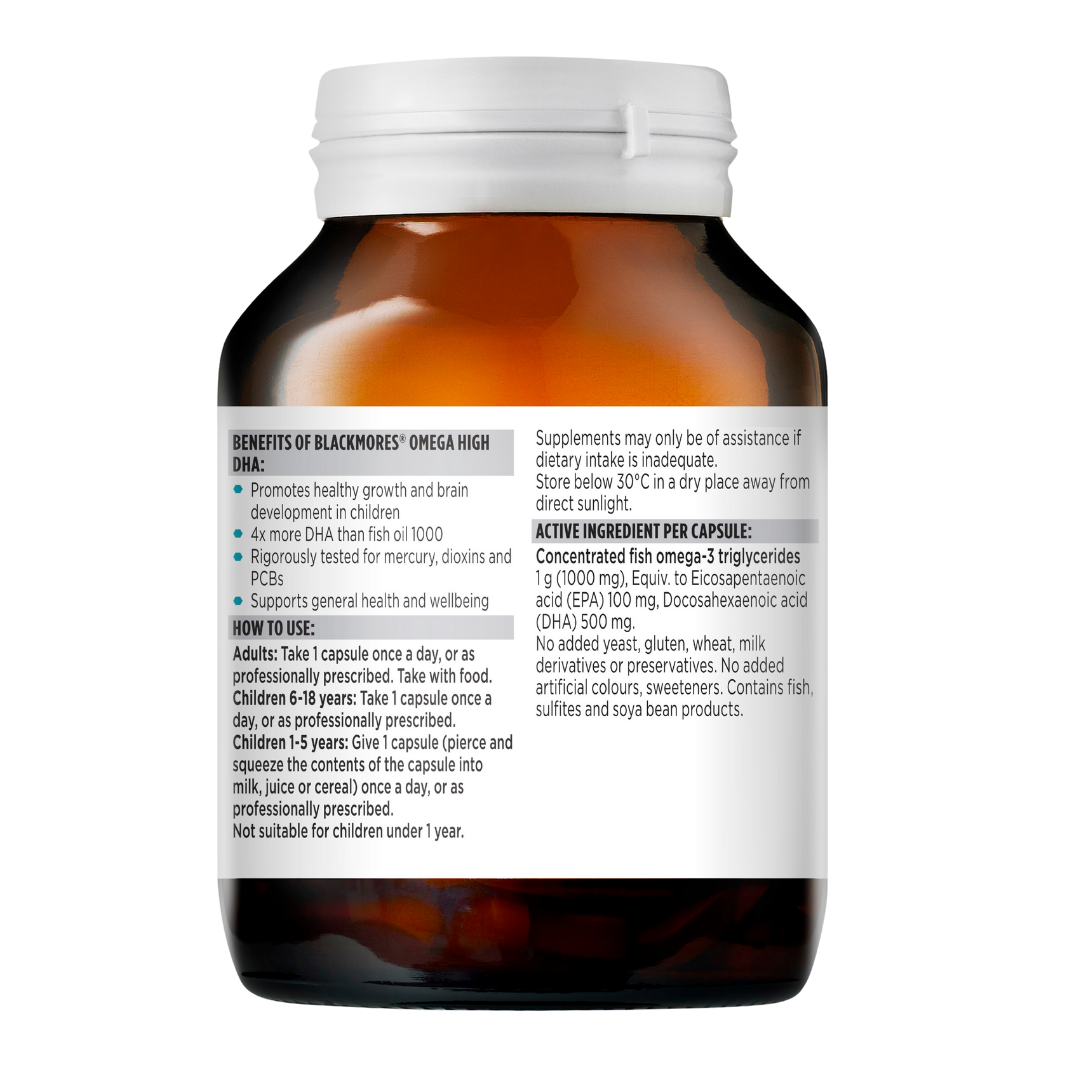 Blackmores Omega High DHA 60 Capsules