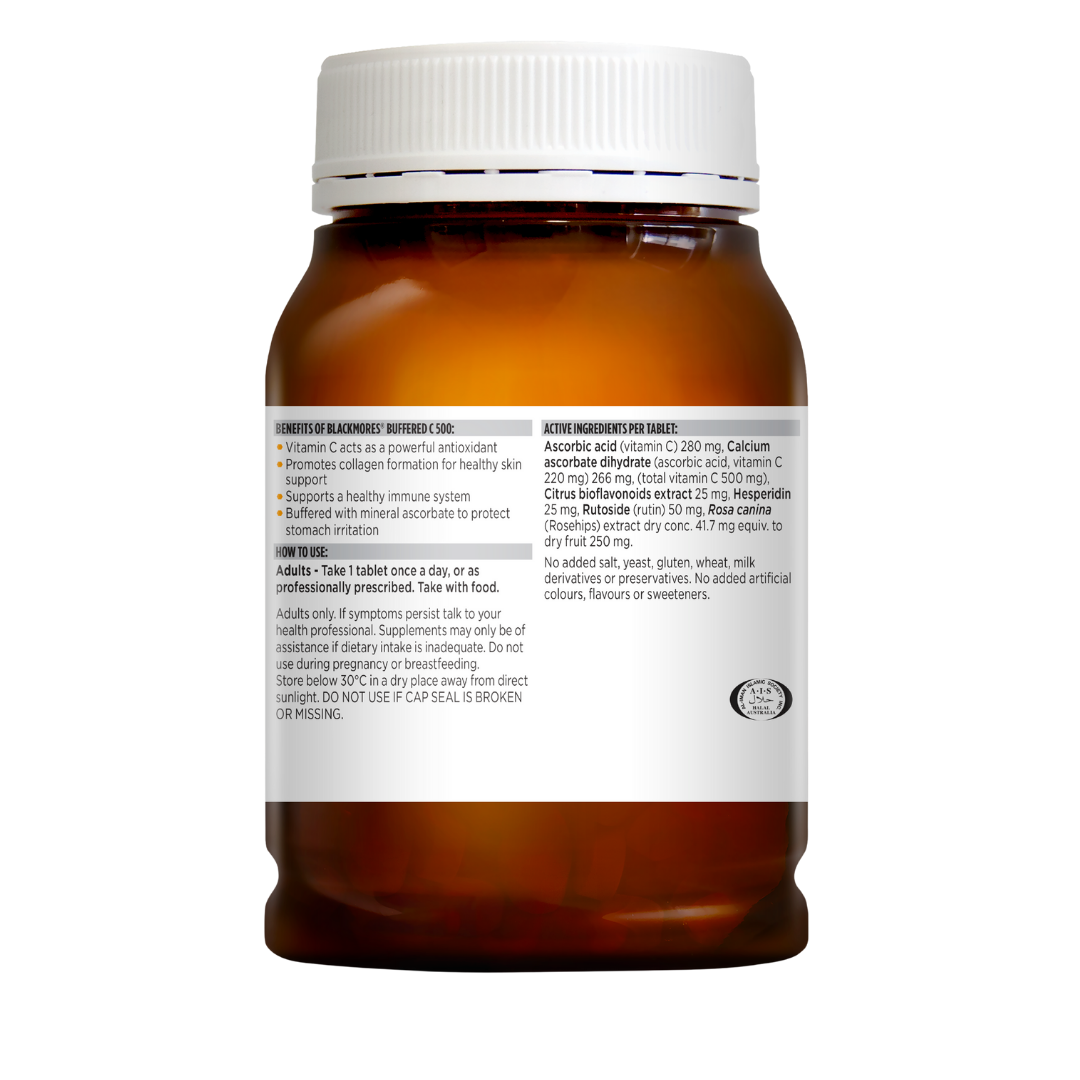 Blackmores Buffered C 500 200 Tablets